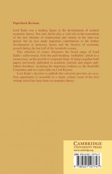 Selected Essays on Employment and Growth