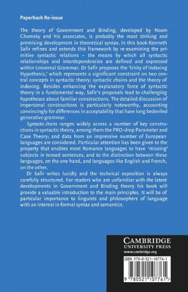 Syntactic Chains