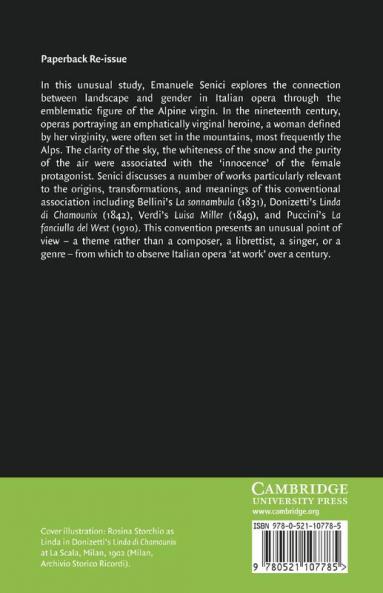 Landscape and Gender in Italian Opera