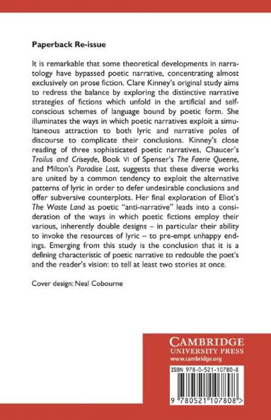 Strategies of Poetic Narrative