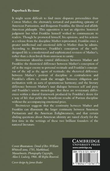 Cotton Mather and Benjamin Franklin