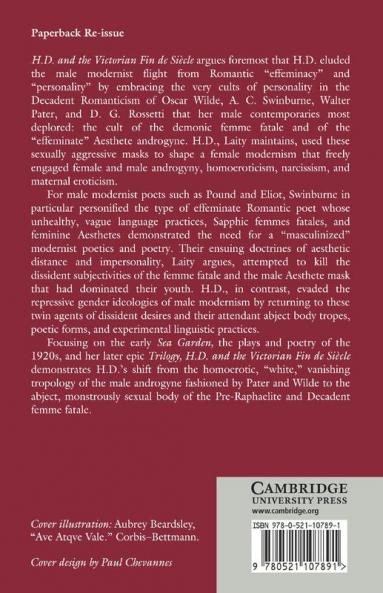 H. D. and the Victorian Fin de Siecle
