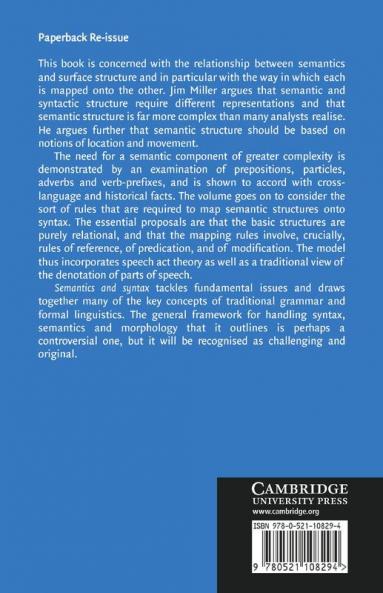 Semantics and Syntax