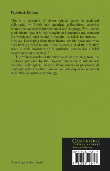 Language Mind and Logic