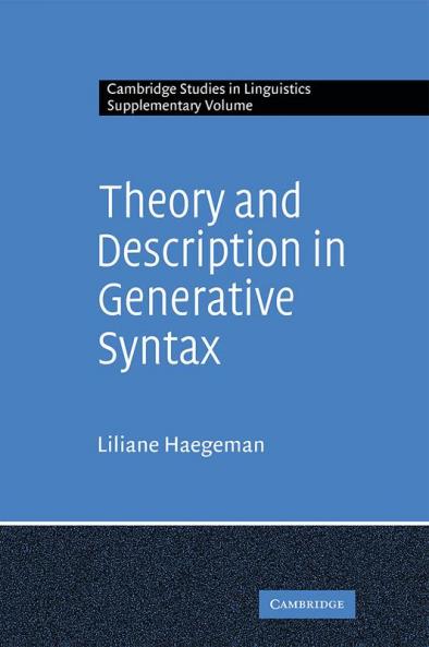 Theory and Description in Generative Syntax