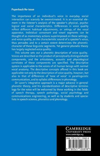The Phonetic Description of Voice Quality