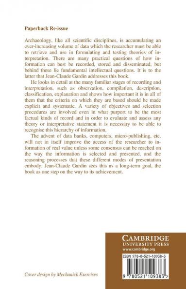 Archaeological Constructs