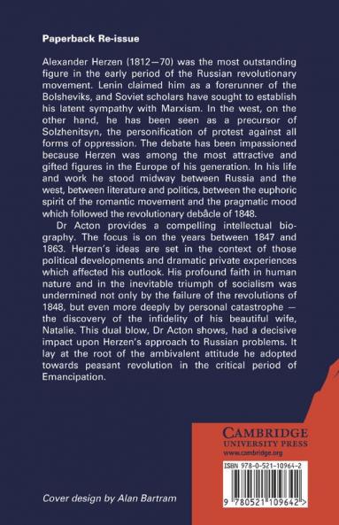 Alexander Herzen and the Role of the Intellectual Revolutionary