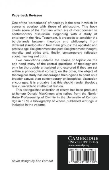 The Philosophical Frontiers of Christian Theology