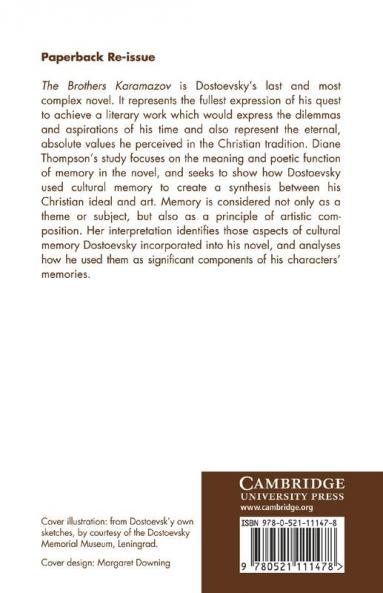 The Brothers Karamazov and the Poetics of Memory