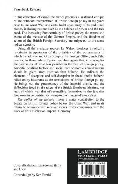 The Policy of the Entente