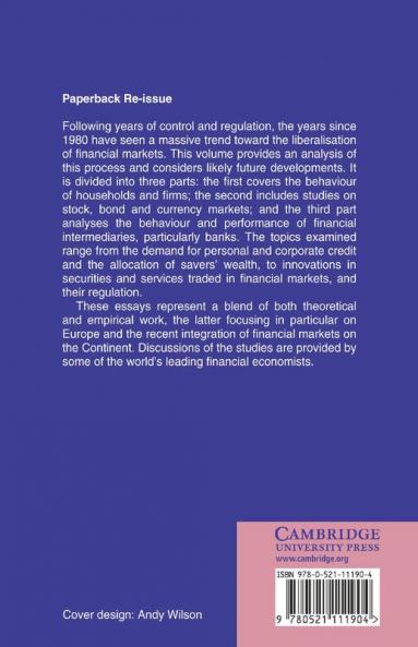 Financial Markets Liberalisation and the Role of Banks