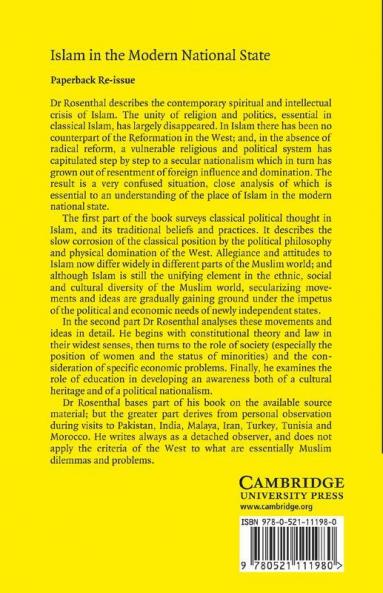 Islam in the Modern National State