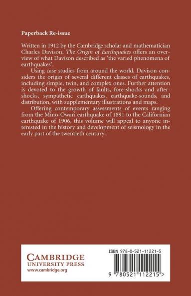 Origin of Earthquakes