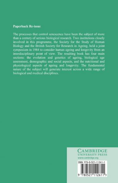 The Biology of Human Ageing