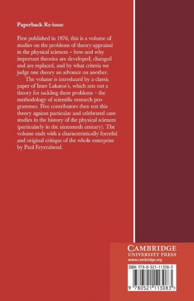 Method and Appraisal in the Physical Sciences