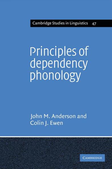 Principles of Dependency Phonology