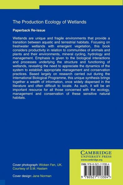 The Production Ecology of Wetlands