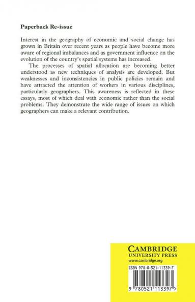 Spatial Policy Problems of the British Economy