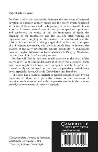 Devotional Poetry in France C.1570 1613