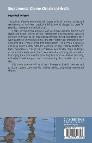 Environmental Change Climate and Health