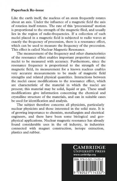 Nuclear Magnetic Resonance