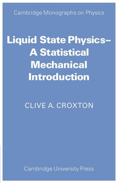 Liquid State Physics