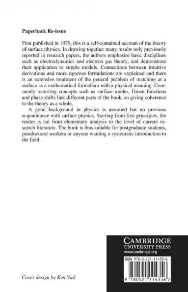 Introduction to the Theory of Solid Surfaces
