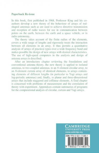 Arrays of Cylindrical Dipoles