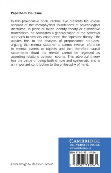 The Metaphysics of Mind