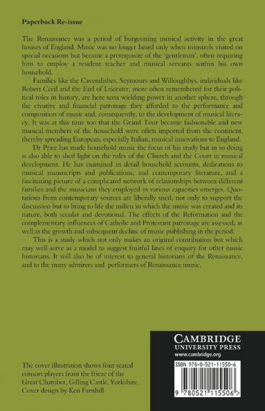 Patrons and Musicians of the English Renaissance