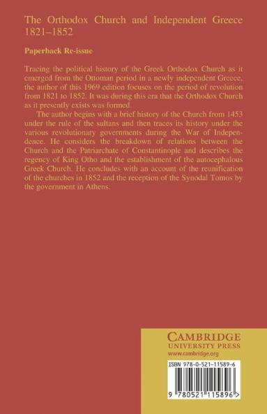The Orthodox Church and Independent Greece 1821 1852