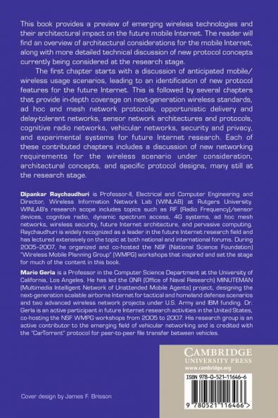 Emerging Wireless Technologies and the Future Mobile Internet