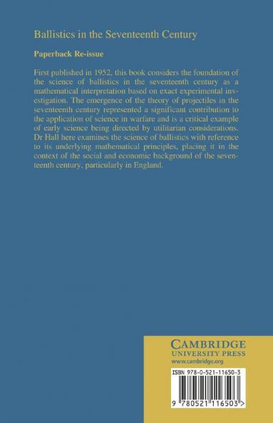 Ballistics in the Seventeenth Century