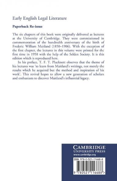 Early English Legal Literature