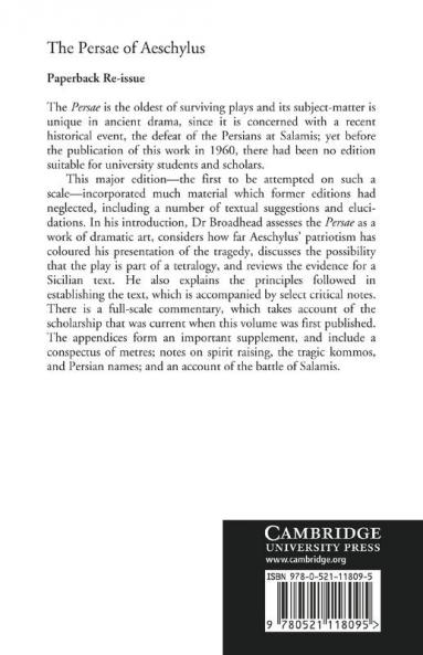 The Persae of Aeschylus