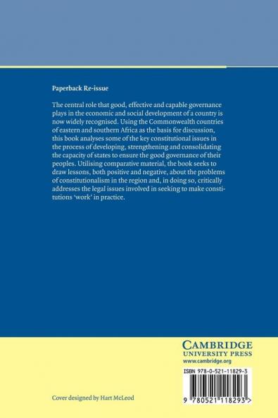 Comparative Constitutionalism and Good Governance in the Commonwealth