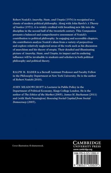 The Cambridge Companion to Nozick's Anarchy State and Utopia