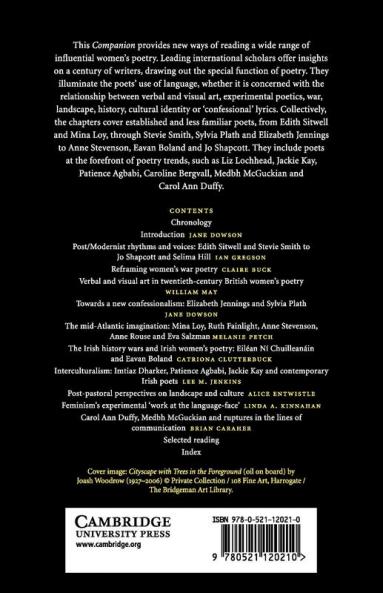 The Cambridge Companion to Twentieth-Century British and Irish Women's Poetry