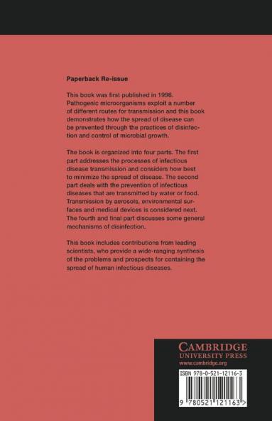 Modeling Disease Transmission and Its Prevention by Disinfection