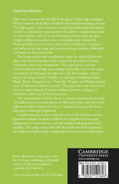 Calderon in the German Lands and the Low Countries