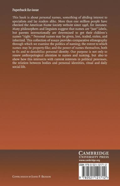 An Anthropology of Names and Naming