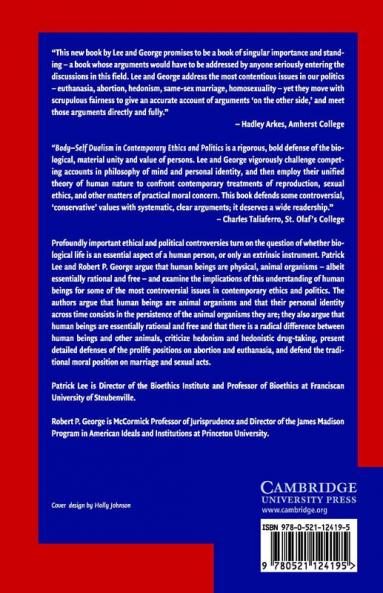 Body-Self Dualism in Contemporary Ethics and Politics