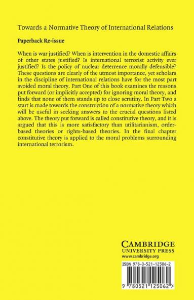 Towards a Normative Theory of International Relations