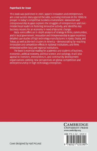 Innovation and Entrepreneurship in Japan