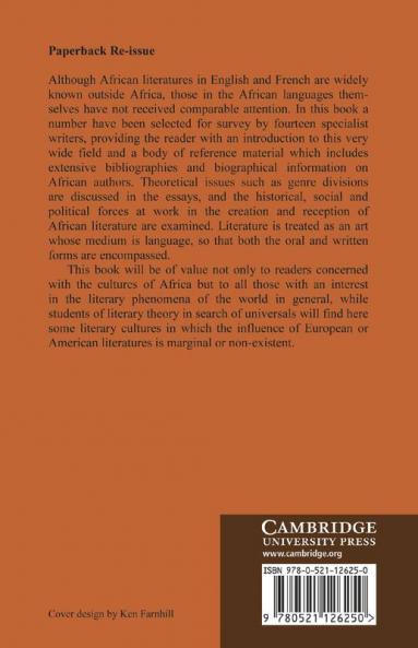 Literatures in African Languages