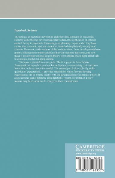 Optimal Control Expectations and Uncertainty
