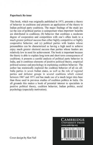 Strategy Risk and Personality in Coalition Politics