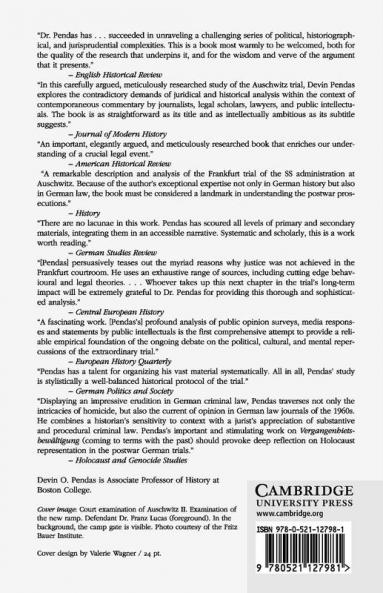 The Frankfurt Auschwitz Trial 1963-1965