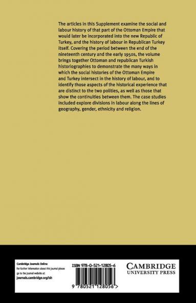 Ottoman and Republican Turkish Labour History